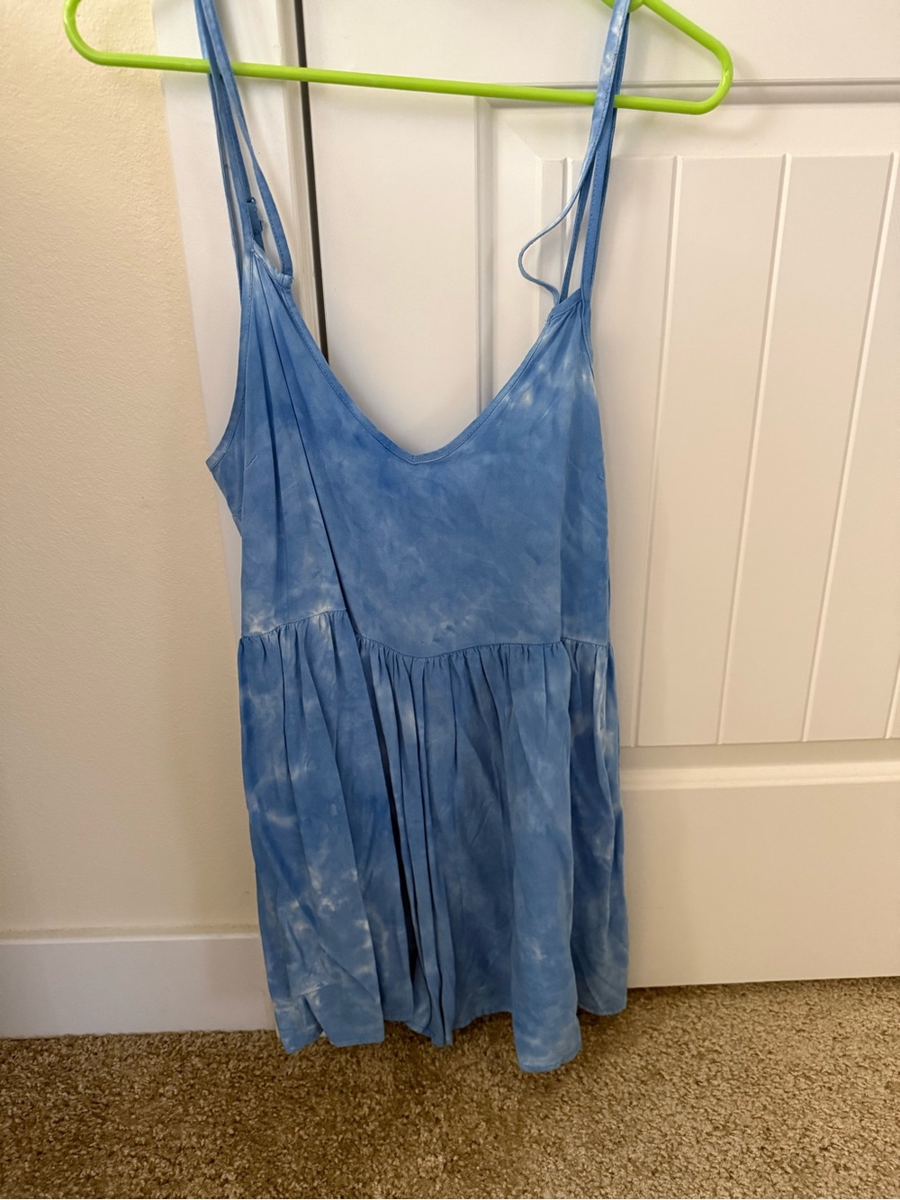 Blue Tie-Dye Slip Dress - Women Intimates & Sleepwear